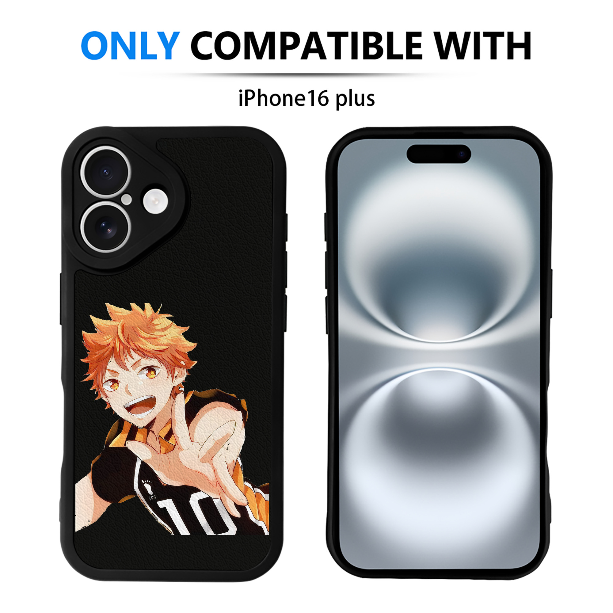 （画像用） ハイキュー!! Haikyu!! 【iPhone 16シリーズ対応】シリコンスマホケース（レザー調） 材質：シリコン